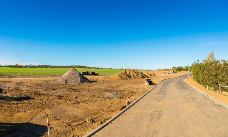 Bauland im Grünen mit Baustelle Bauland im Grünen mit Baustelle